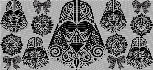 16oz black and white-B 14